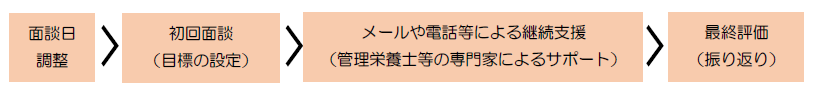 特定保健指導の流れ